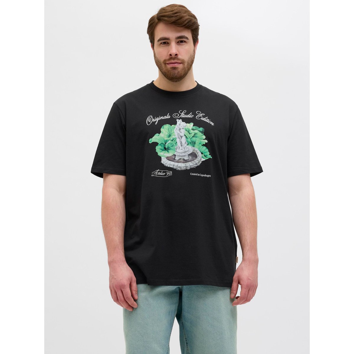 T-Shirt noire - black, JACK & JONES