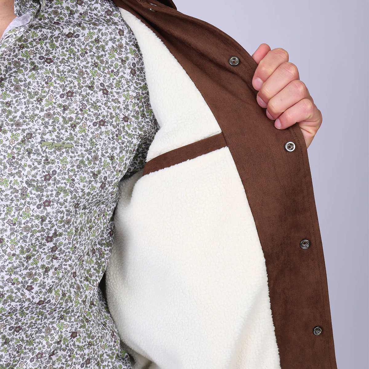 Veste suédine Harlem marron, MISE AU GREEN