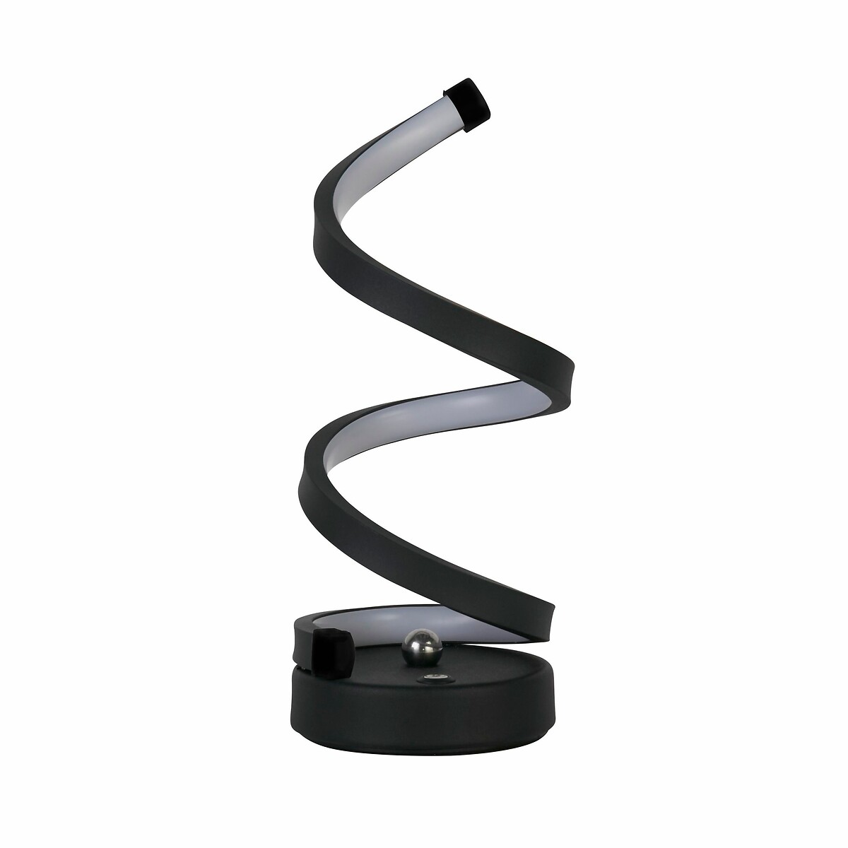 Sopron Rechargeable Spiral LED Table Lamp black, SO'HOME
