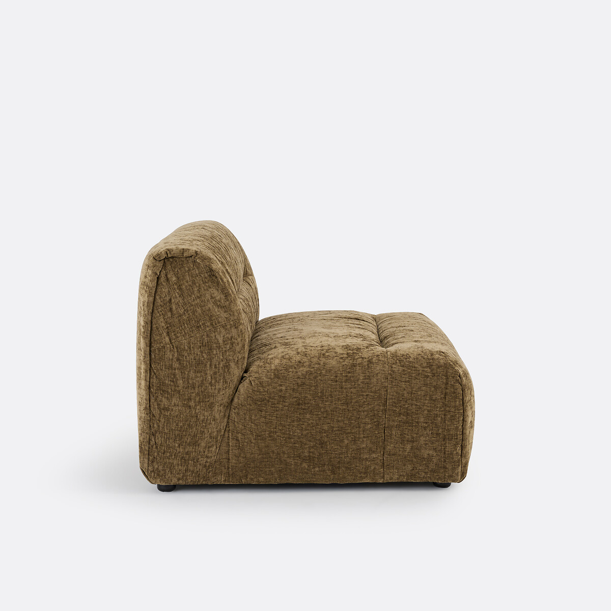 Élément chauffeuse pour canapé modulable, en chenille flammée, SWEETY bronze, LA REDOUTE INTERIEURS