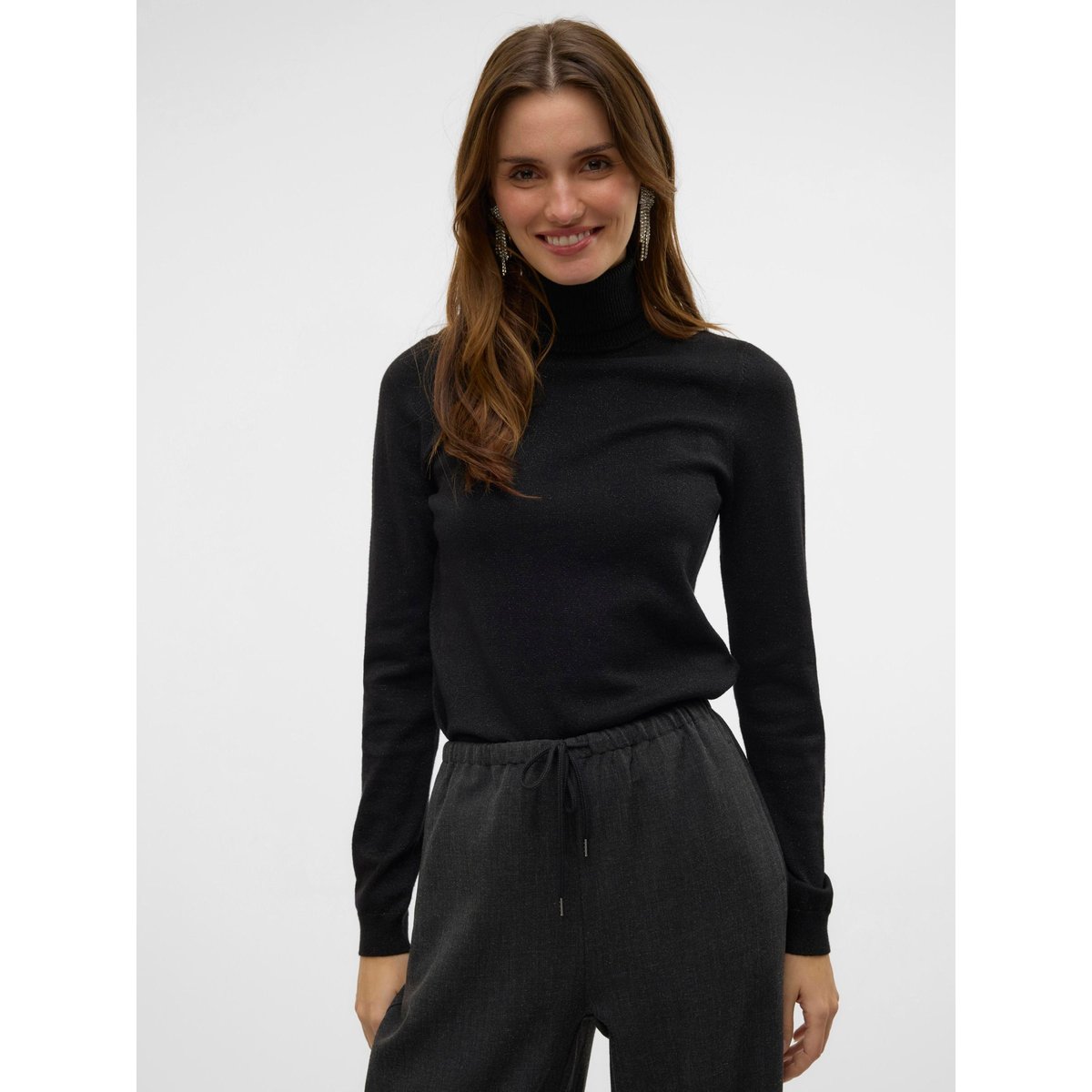Pull En Maille black 1, VERO MODA
