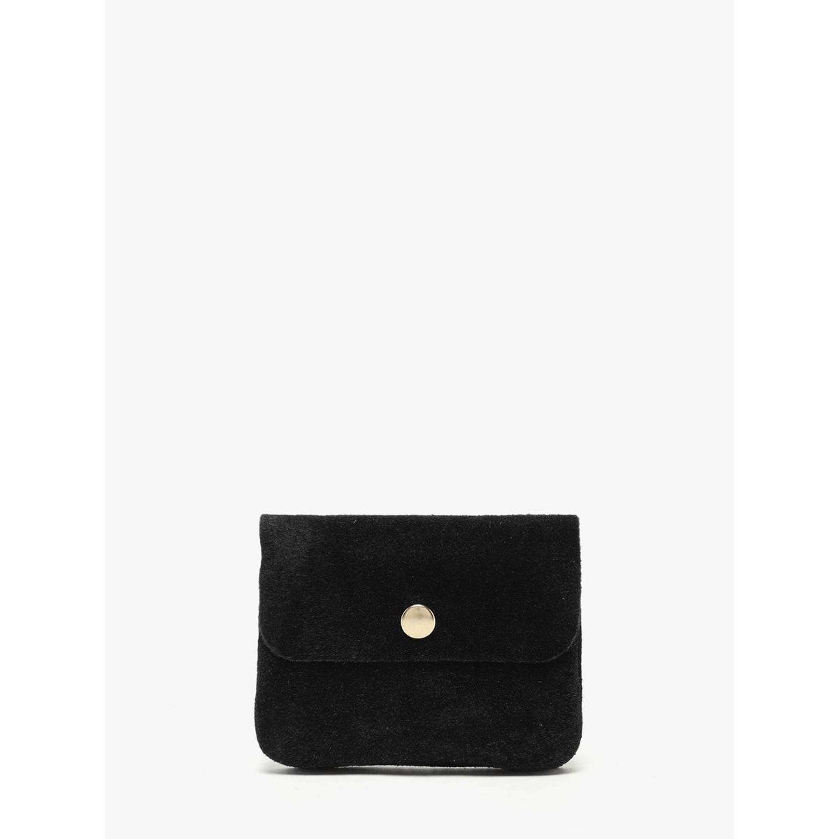 Porte-monnaie Velvet cuir nero, MILANO