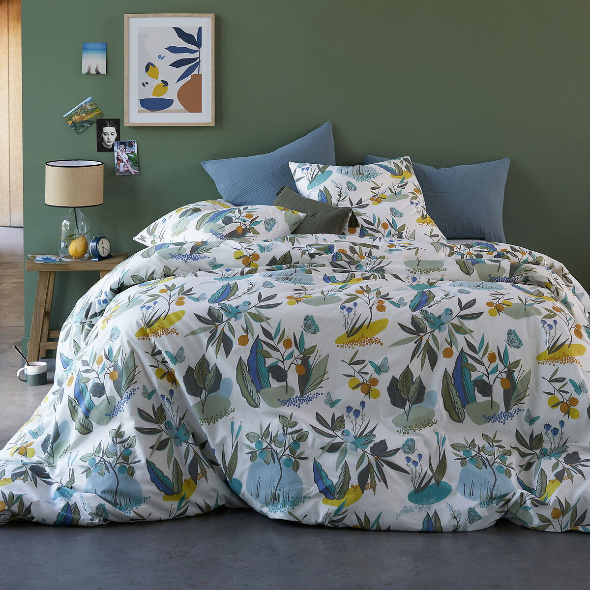Housse de couette coton bio, Gardane imprimé, LA REDOUTE INTERIEURS