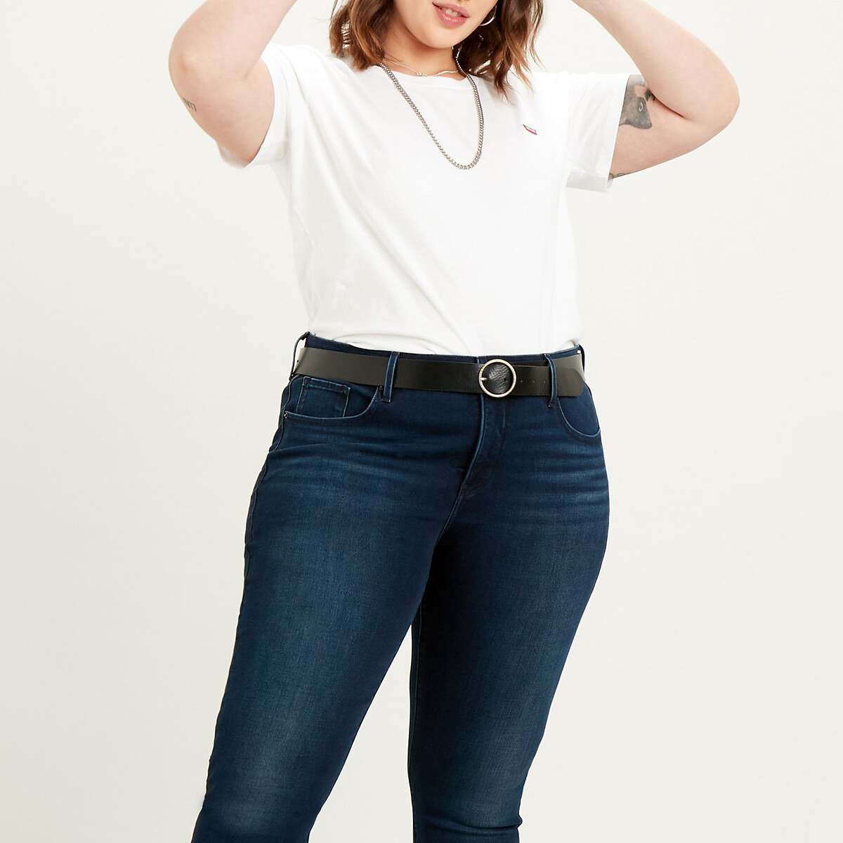T-shirt met korte mouwen, logo vooraan wit, LEVI’S PLUS