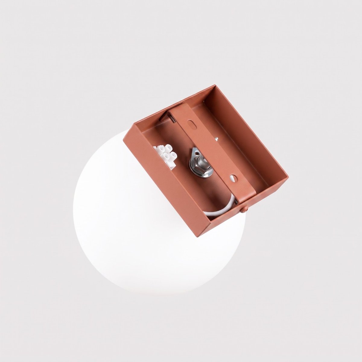 Plafonnier Acier Ocre Rouge G9 1 Yoli ocre rouge, EDEN