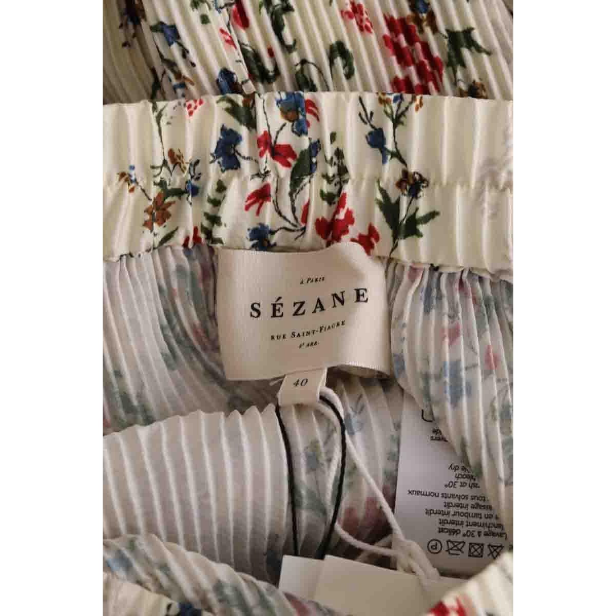 Pantalon large - Très Bon État ecru, SEZANE
