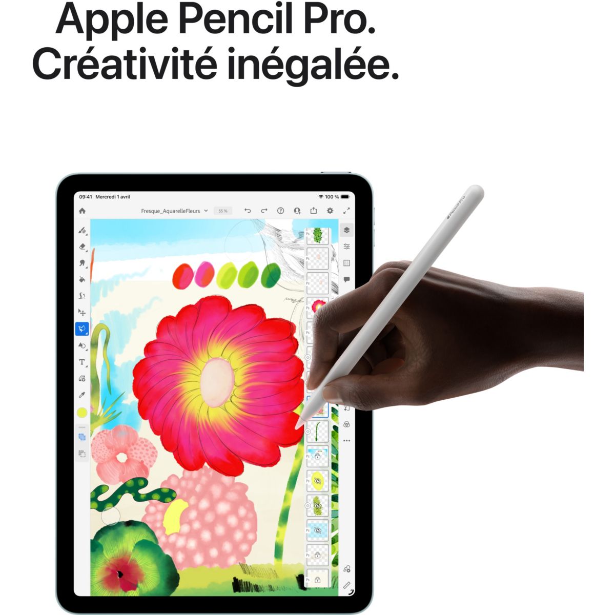 Tablette Apple Air 13 M4 512Go Bleu 2026 bleu, APPLE