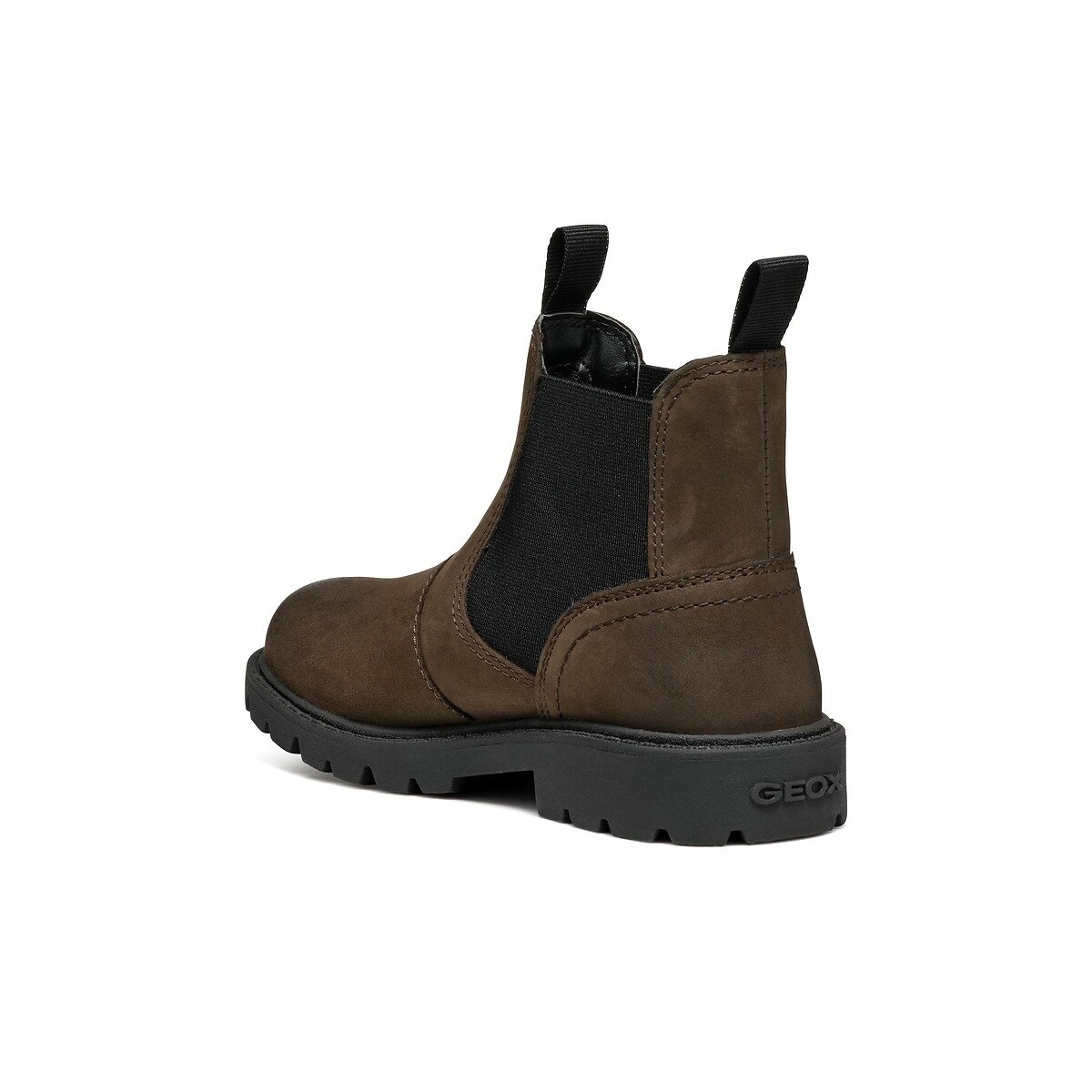 Boots chelsea en cuir Shaylax marron foncé, GEOX