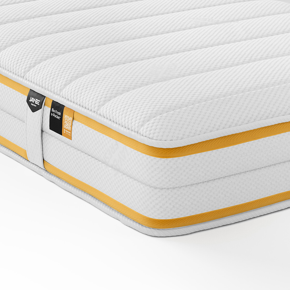 Jay-Be® Bio Fresh e-Pocket Eco-Friendly Children's Mattress white + yellow, JAY-BE