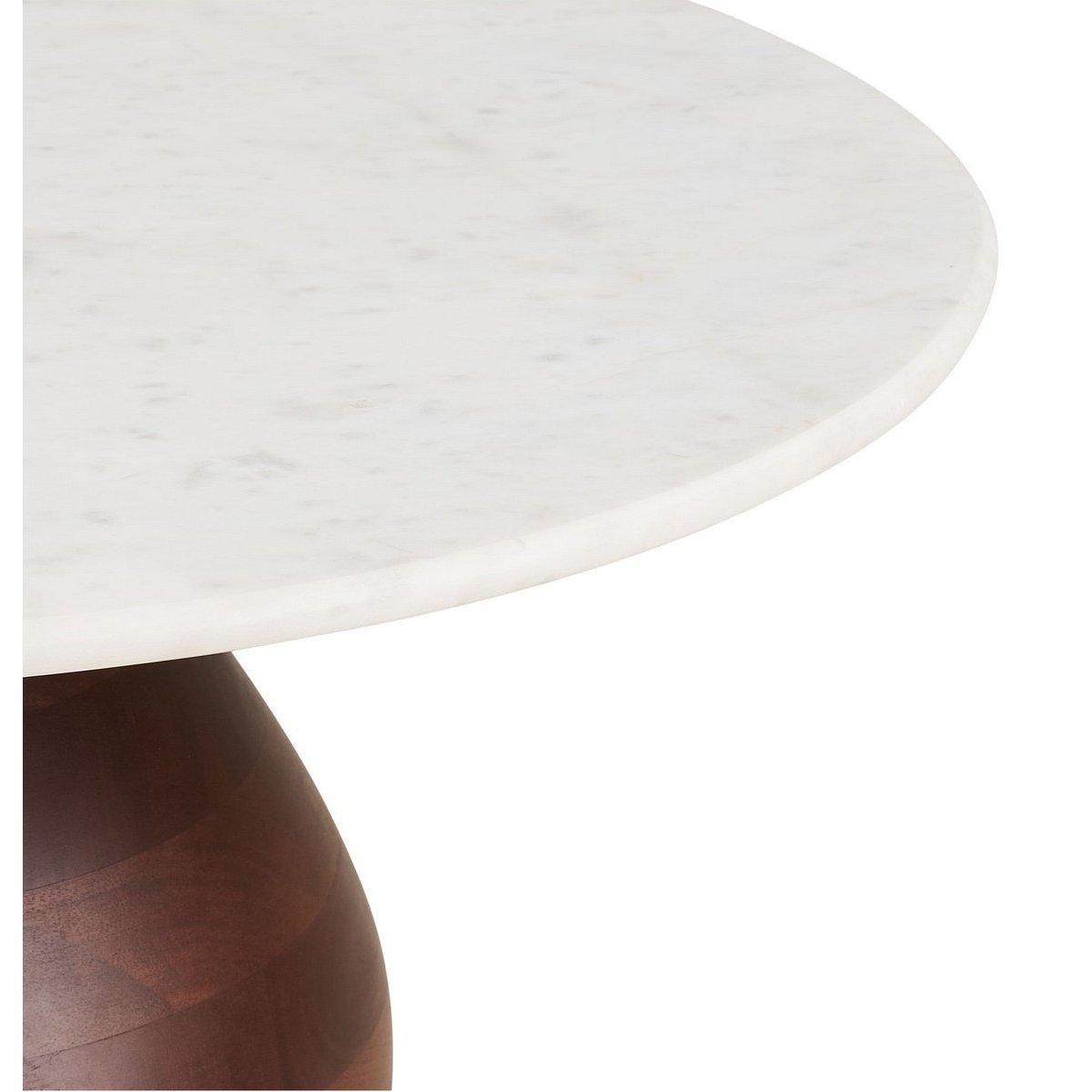 Table d'appoint plateau en marbre - HEIDE blanc, HOUSE NORDIC