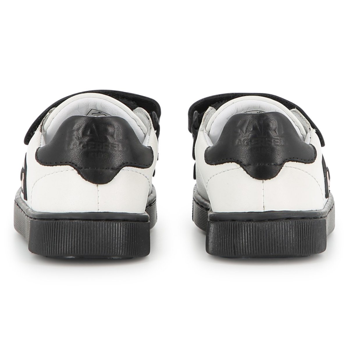 Baskets à scratch noir blanc, KARL LAGERFELD KIDS