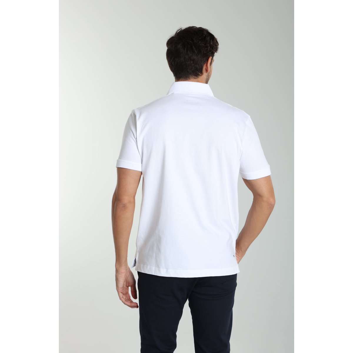 Polo manches courtes en coton PJEY blanc, GENTLEMAN FARMER
