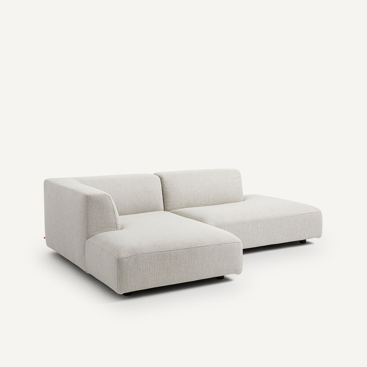 Halve zetel, klein model, gevlochten, Leki naturel, AM.PM