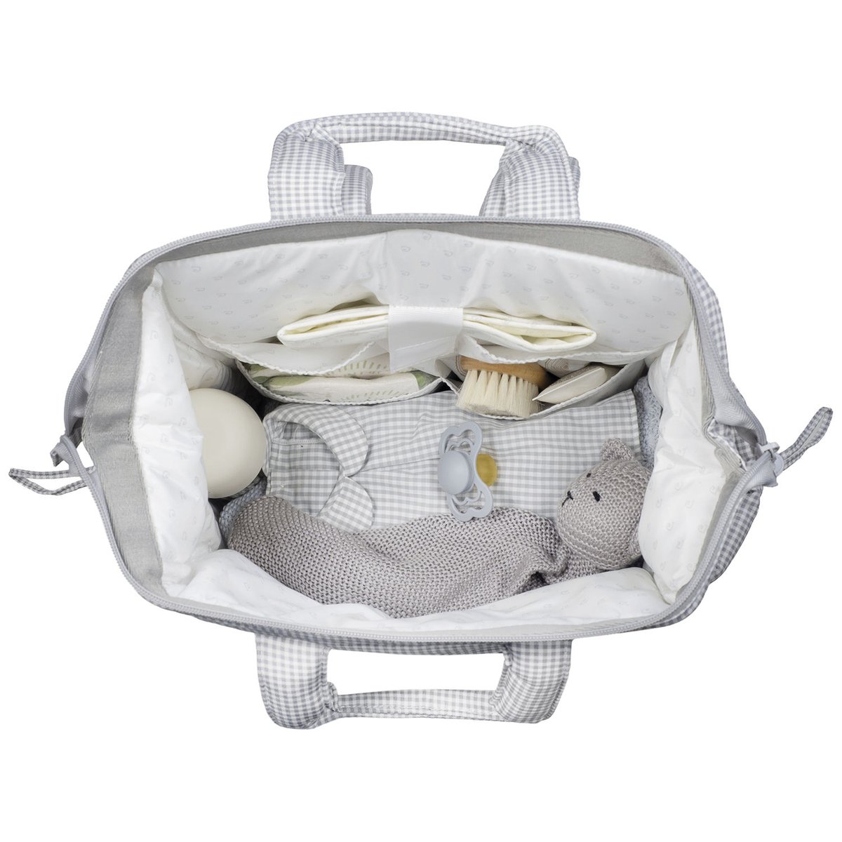 Sac à dos à langer gris, PASITO A PASITO