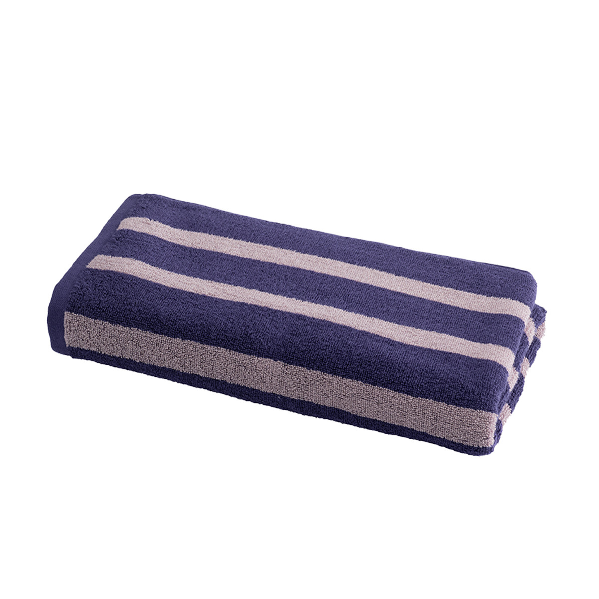 Serviette de toilette 500 g/m² ARCADIA STRIPE indigo, SENSEI MAISON