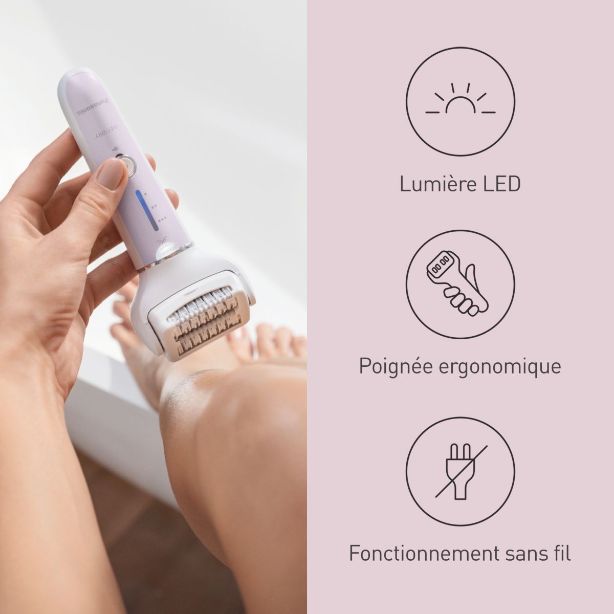 Epilateur électrique ES-EY30AV503 couleur unique, PANASONIC