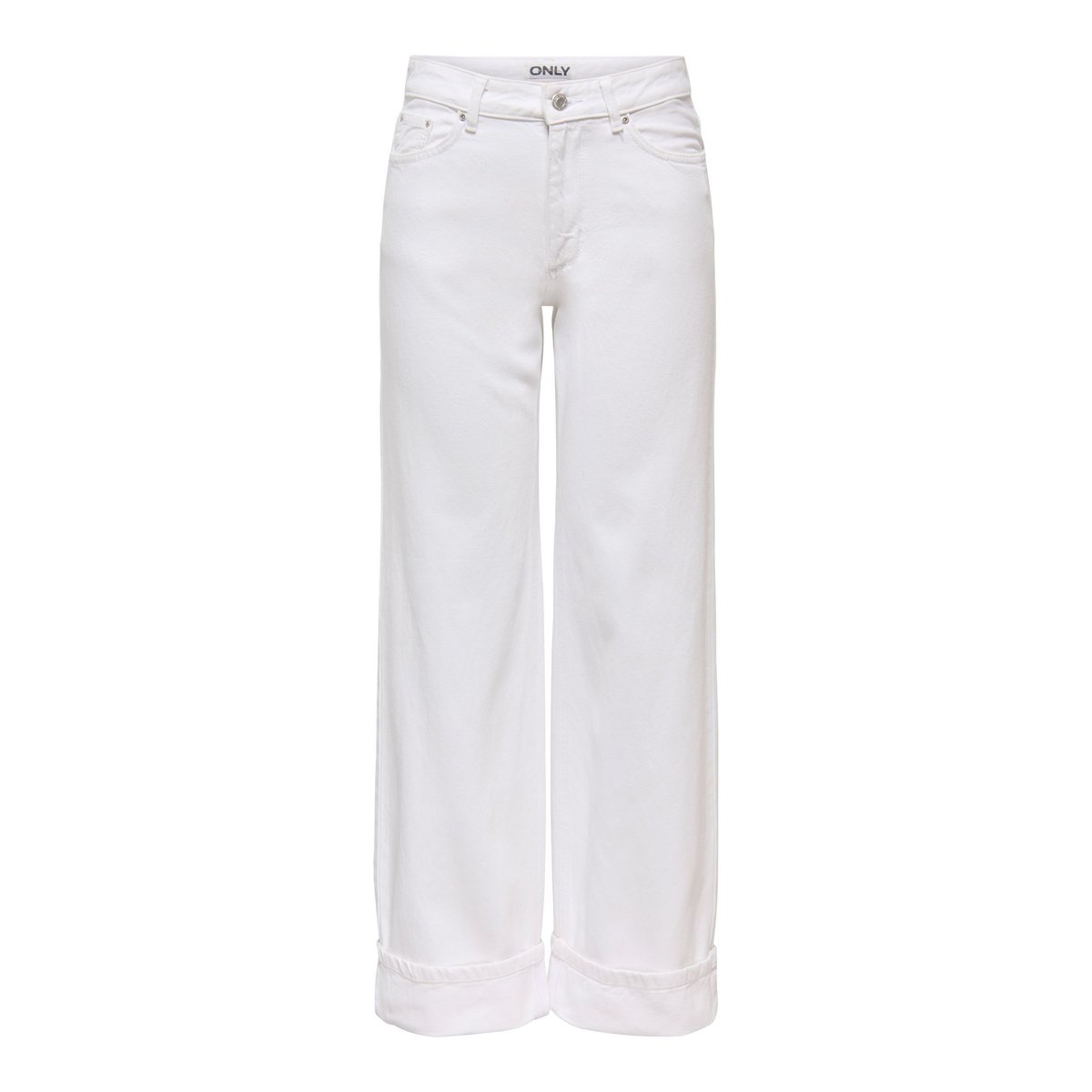 Jean À Jambe Large white denim, ONLY