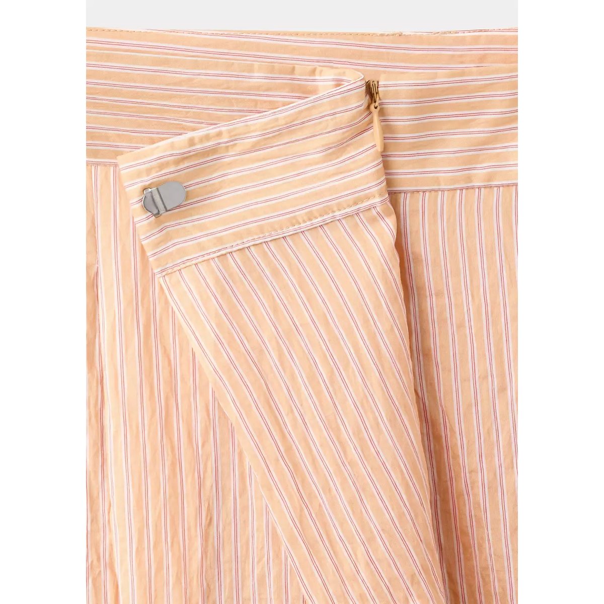 Pantalon Lyocell rayures orange, MANGO