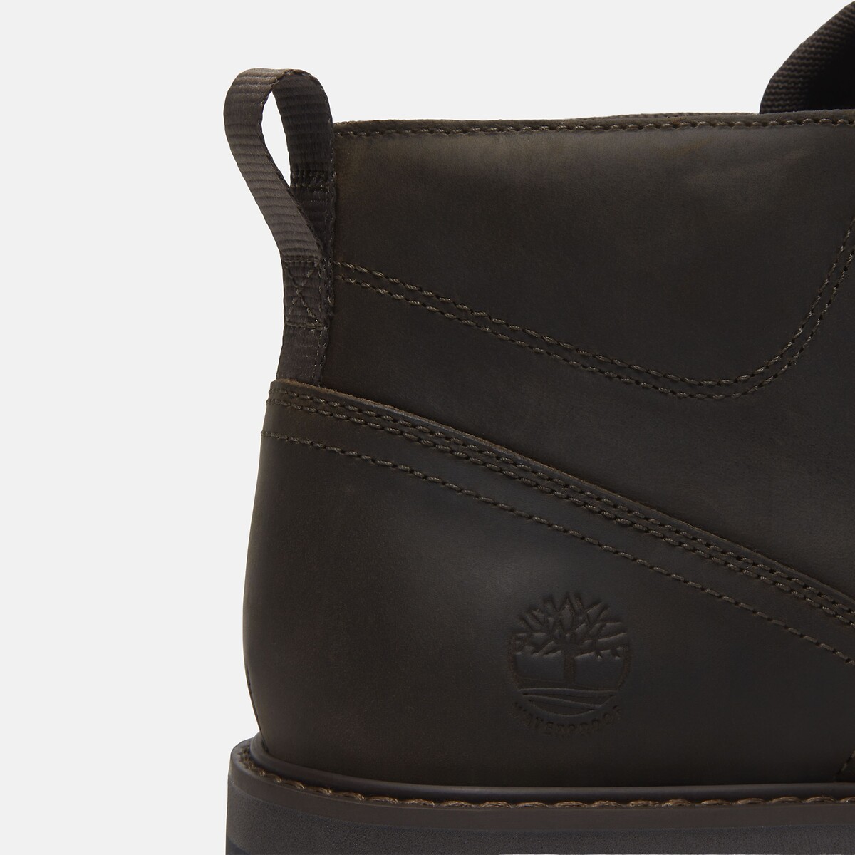 Bottines à lacets en cuir BRITTON ROAD MID LACE CHUKKA kaki foncé, TIMBERLAND