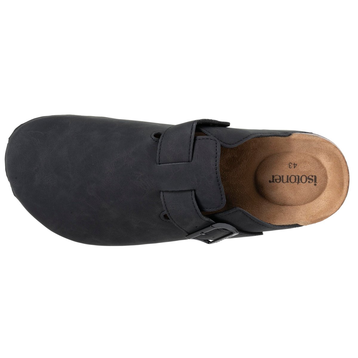 Sabots semelle extra-flex, légers, patch talon confort noir, ISOTONER