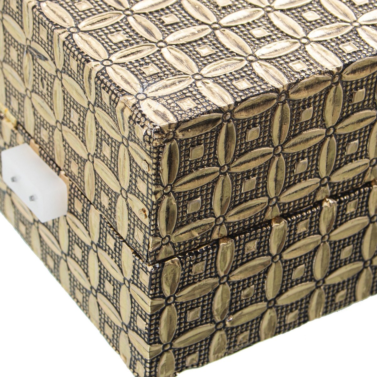 Boîte à bijoux articulée en métal doré 38x20x8cm doré, WADIGA