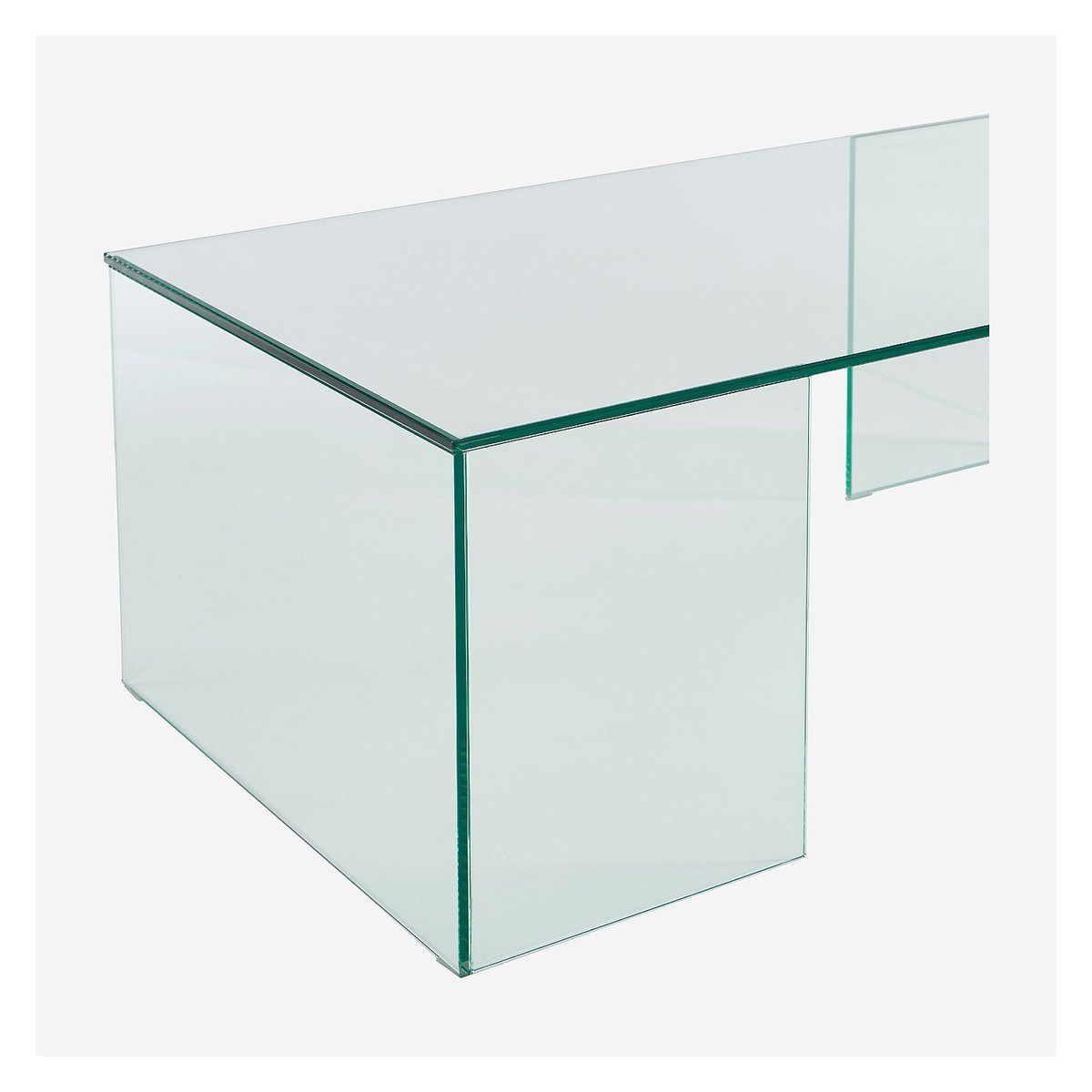Table basse  verre ALYSSA transparent, HABITAT