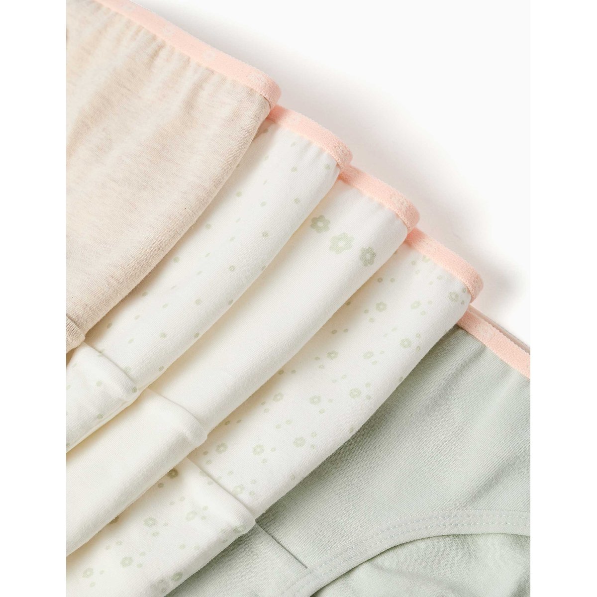 Lot de 5 culottes en coton avec fleurs/pois multicolore, ZIPPY