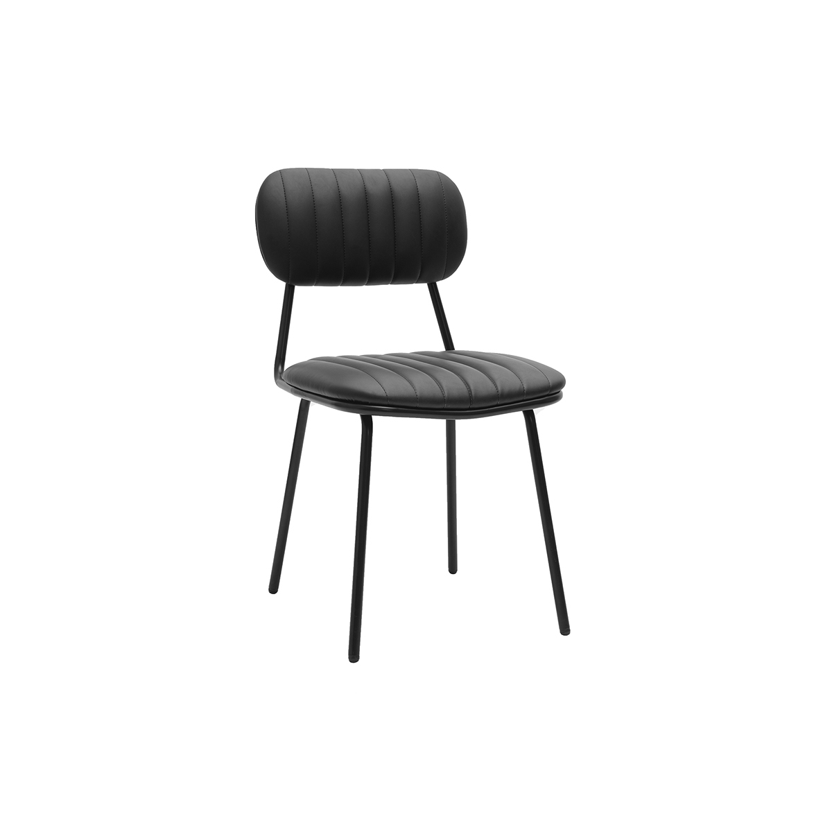 Chaises vintages noires (lot de 2) GALWAY noir, MILIBOO