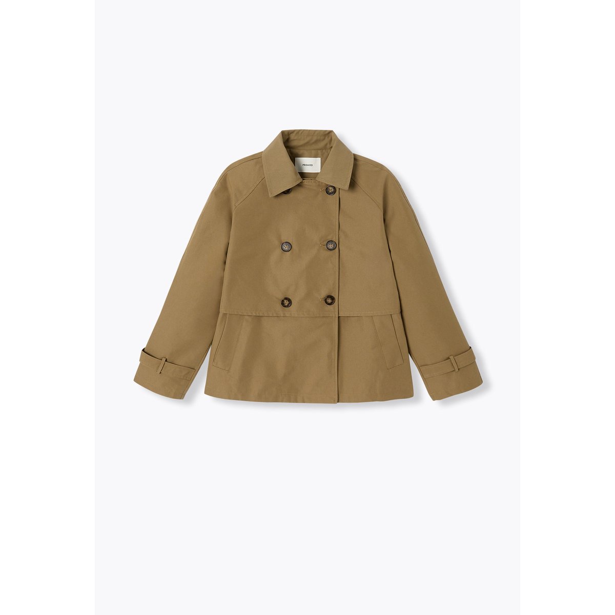 Veste courte boutonnée beige, PROMOD