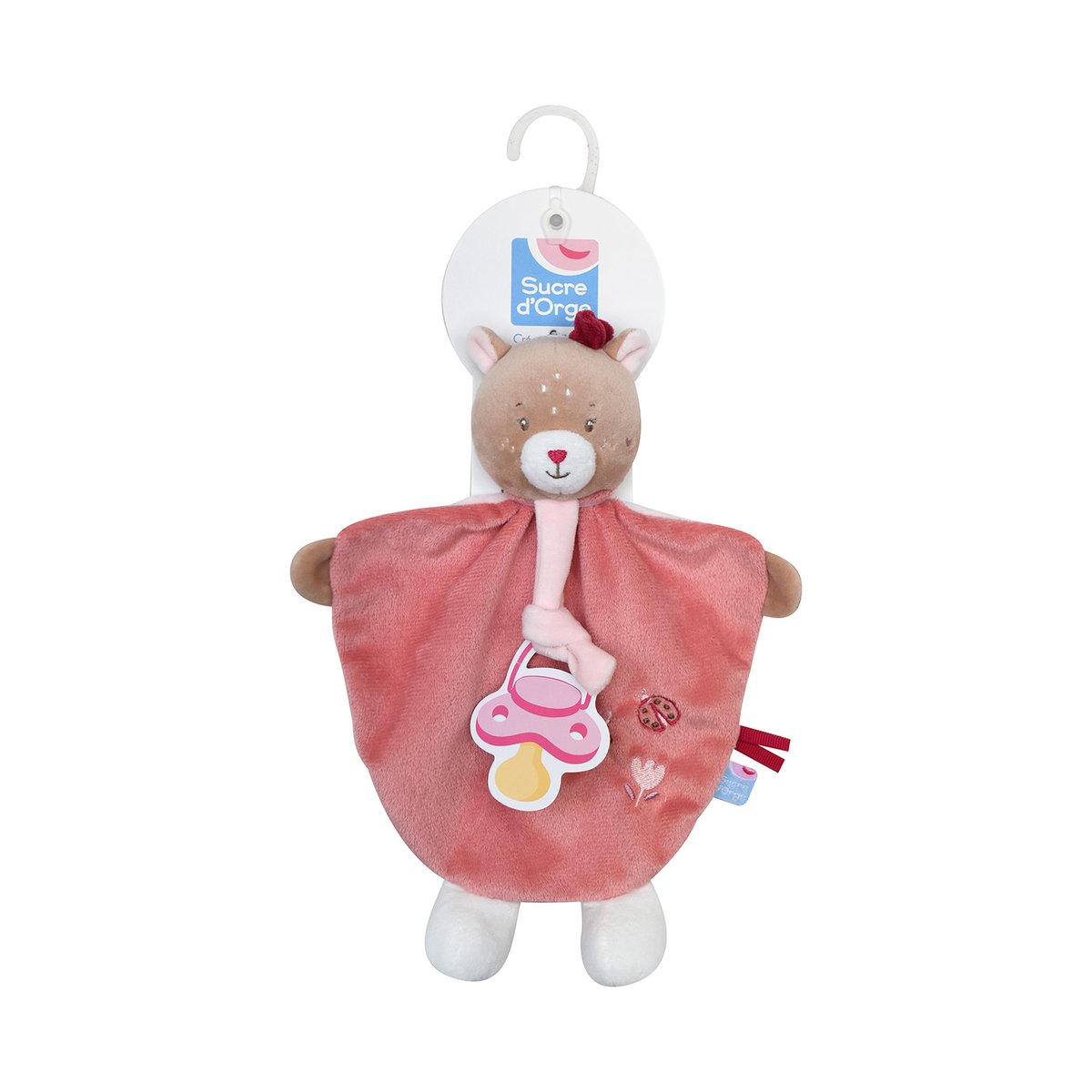 Doumou tetinou biche romi velours doux rose, SUCRE D'ORGE