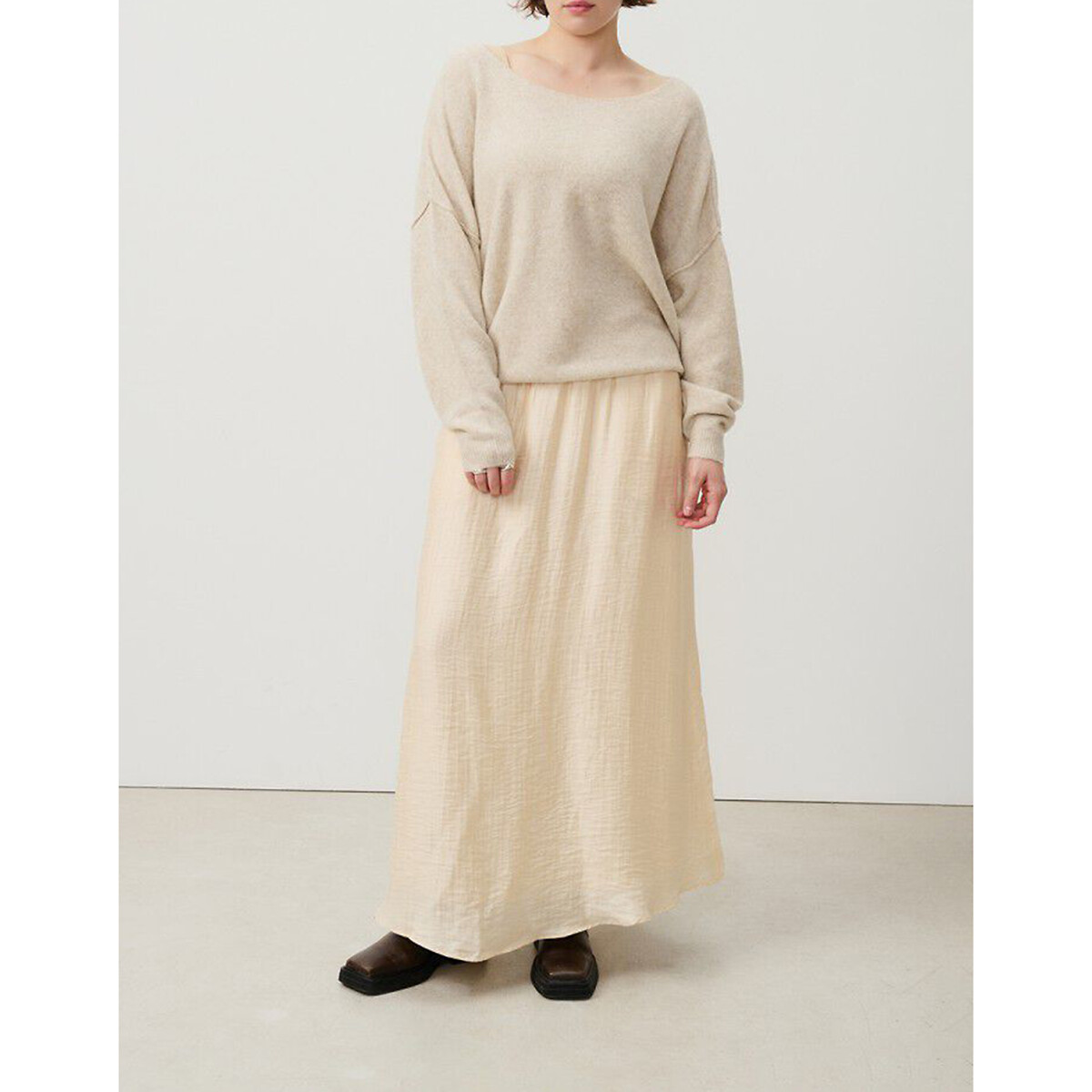 Damsville Boat Neck Jumper sand, AMERICAN VINTAGE