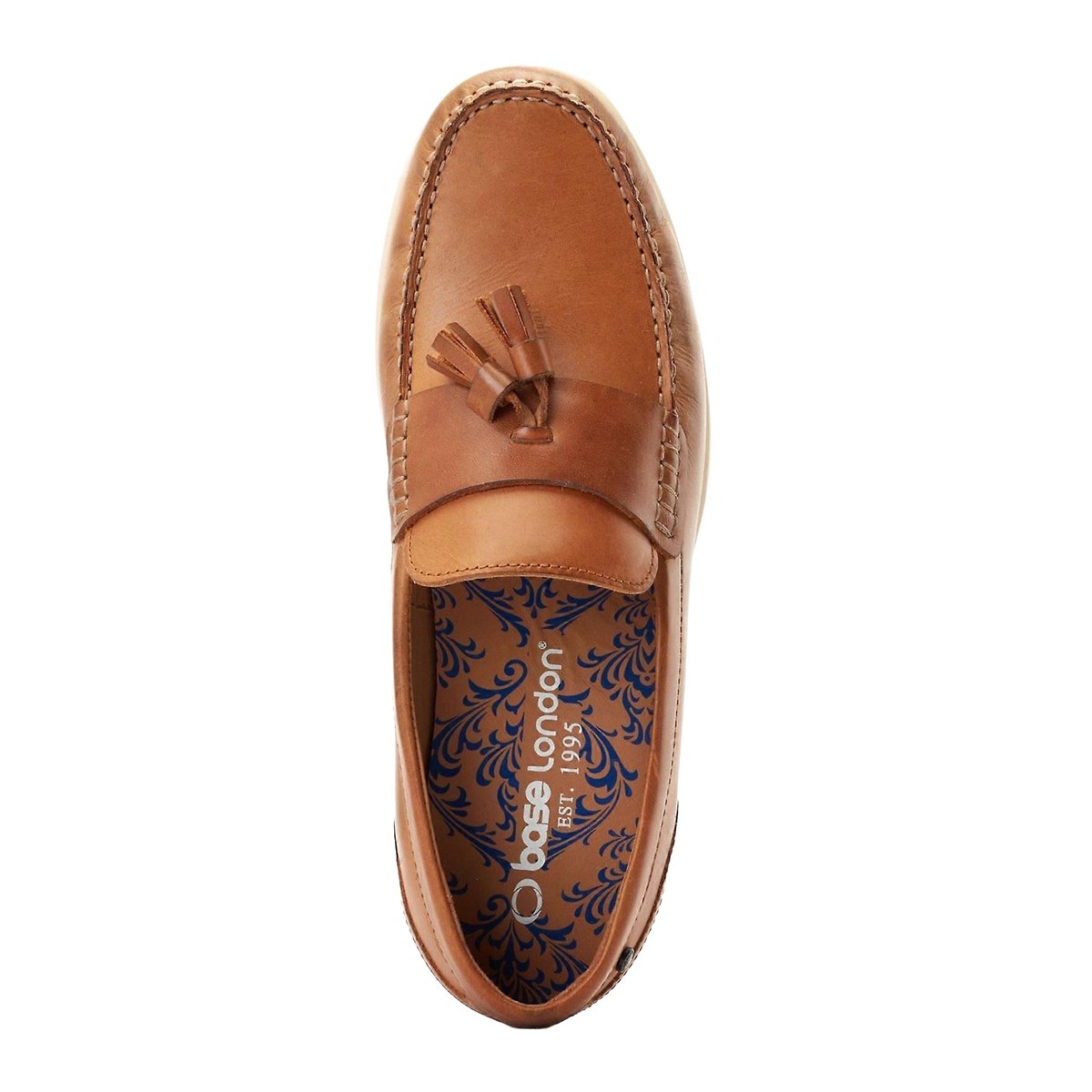 Mocassins en cuir BONITO marron clair, BASE LONDON