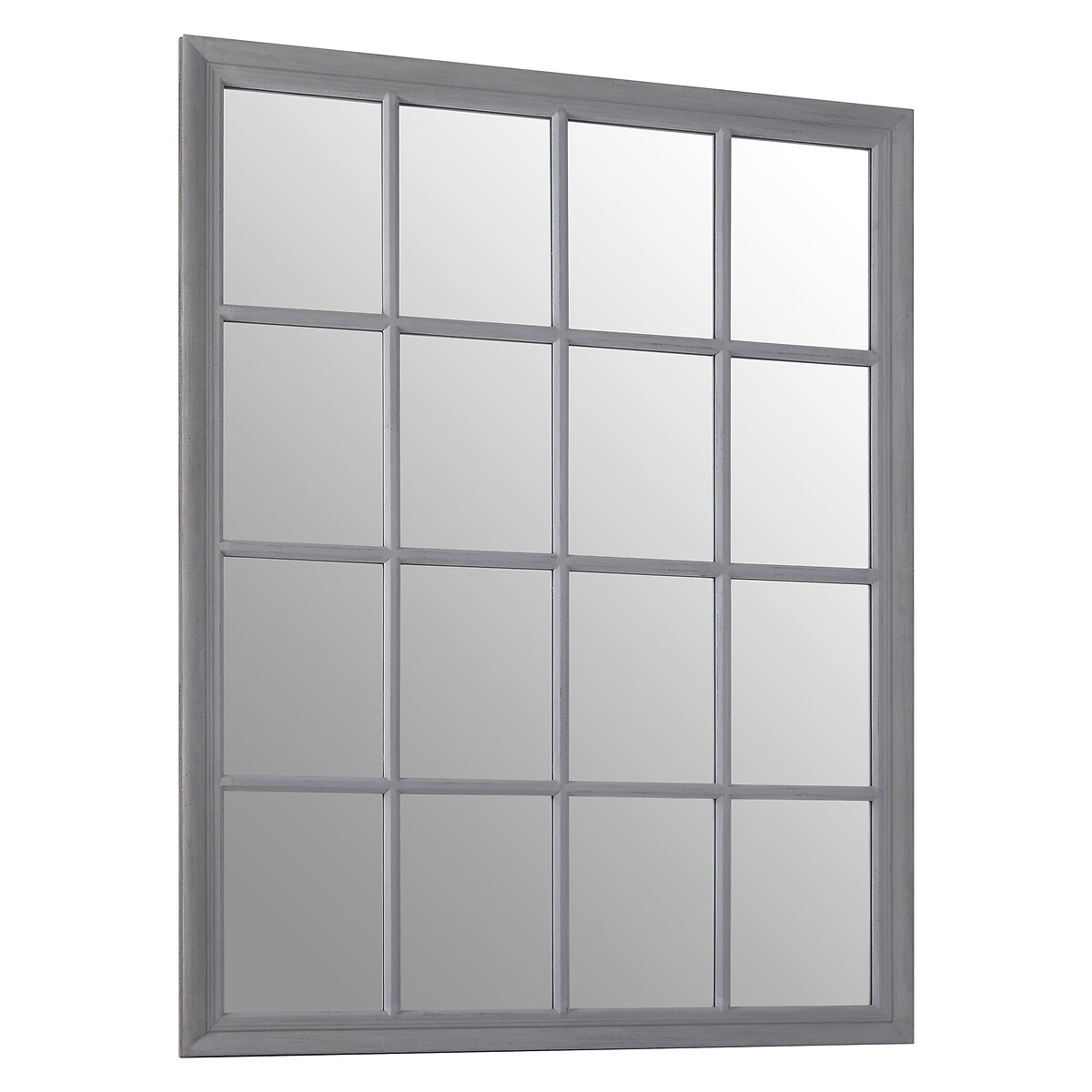 100x130cm Hutton Flat Wood Mirror in Grey grey, ÉDITÉ