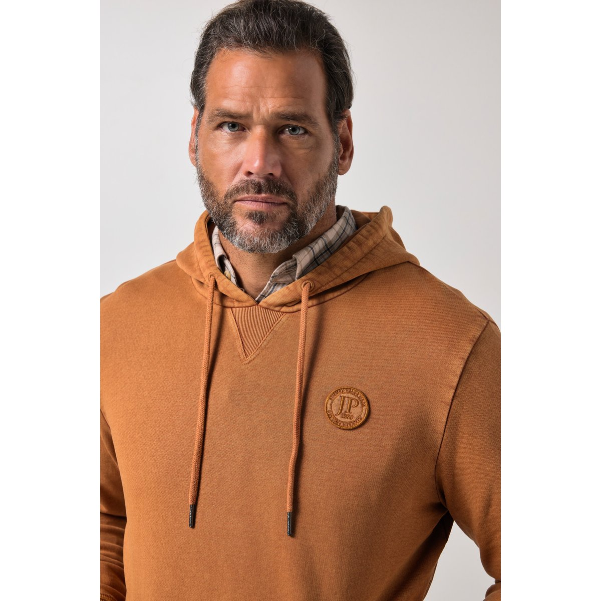 Sweat-shirt à capuche noisette, JP1880