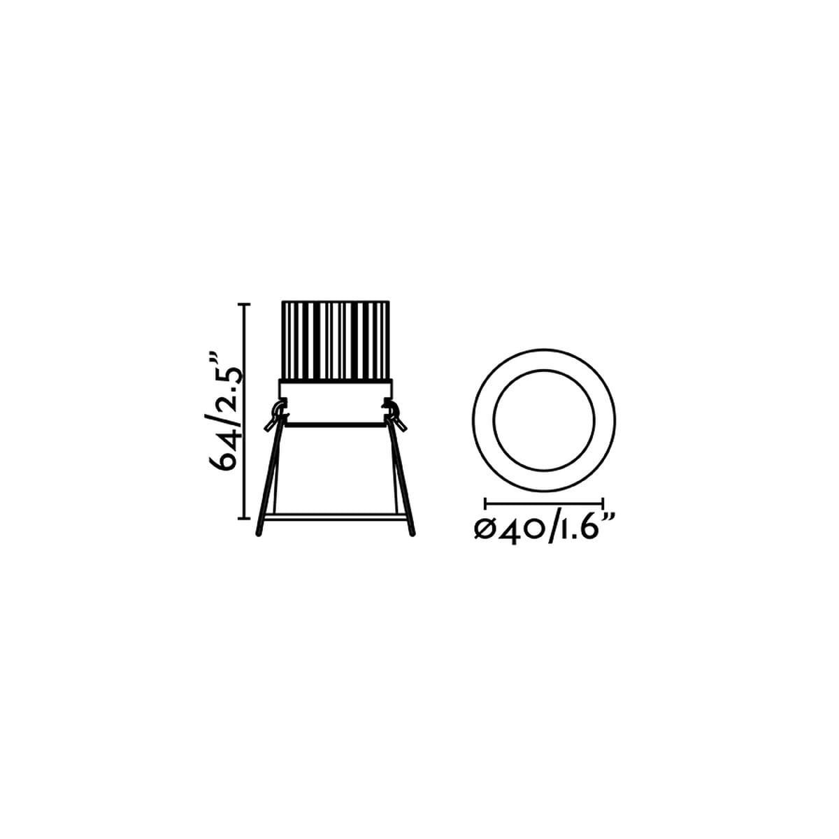 Spot FOX noir mat, FARO