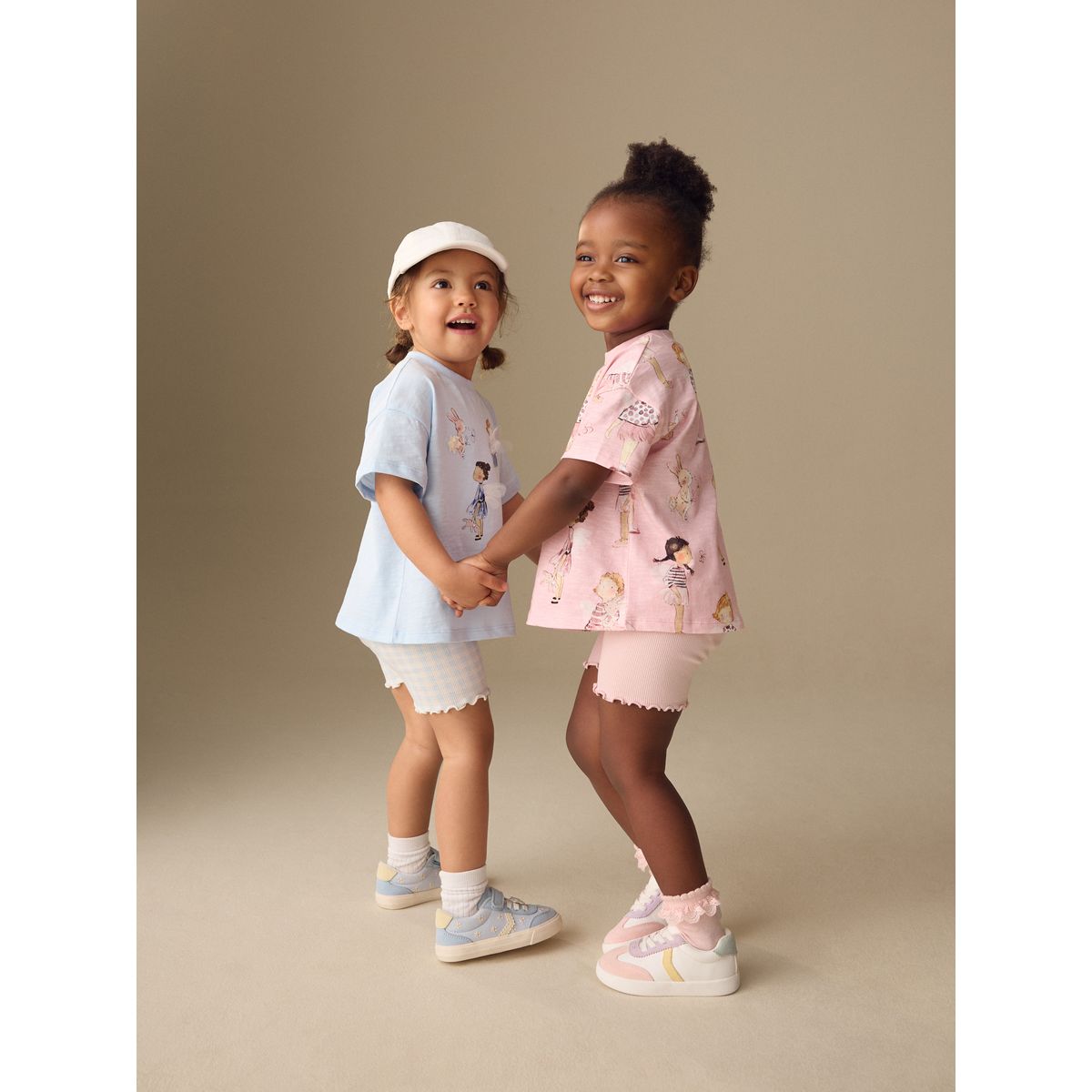 Short cycliste et haut, lot de 2 bleu/rose, NEXT