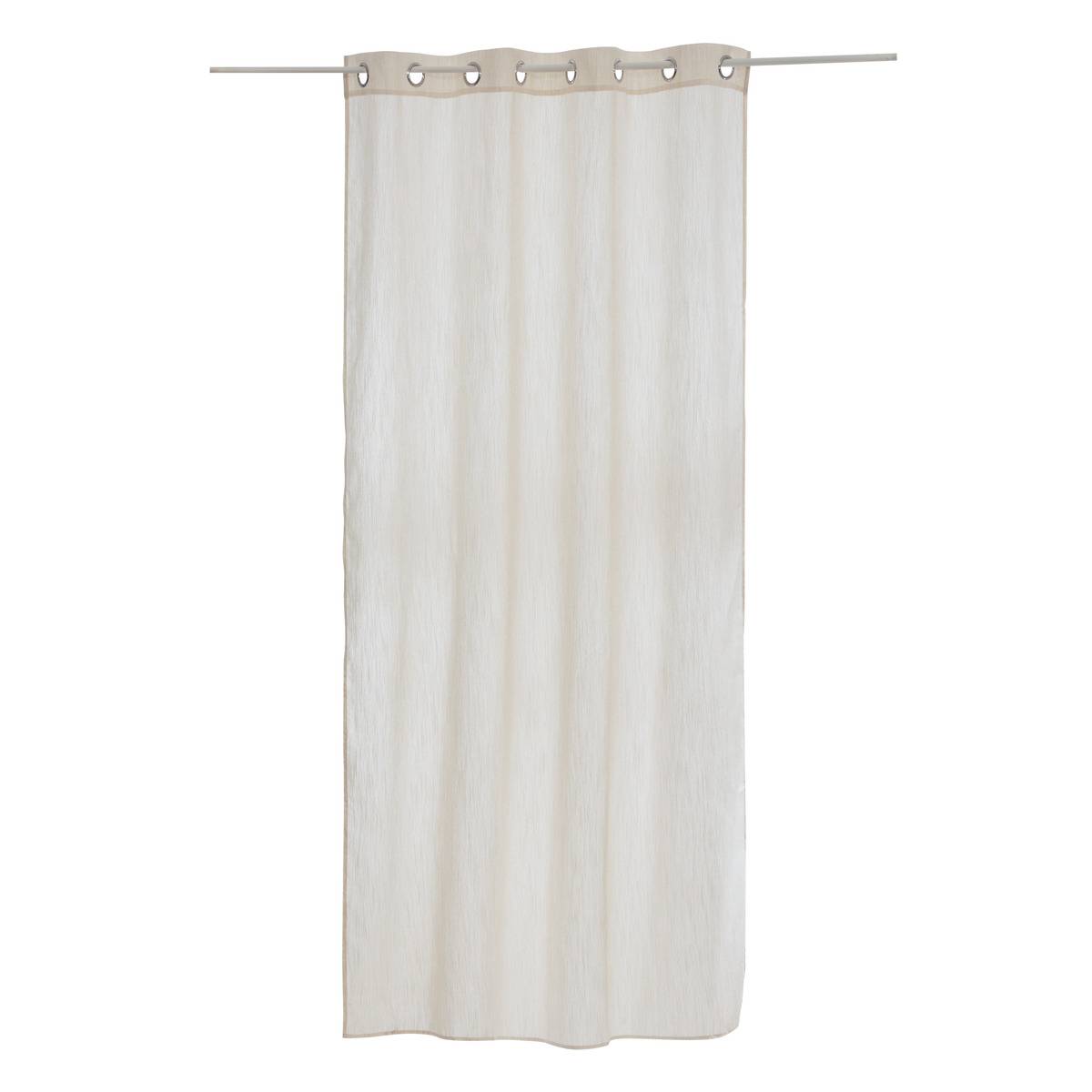 Voilage TEOR beige lin, ATMOSPHERA
