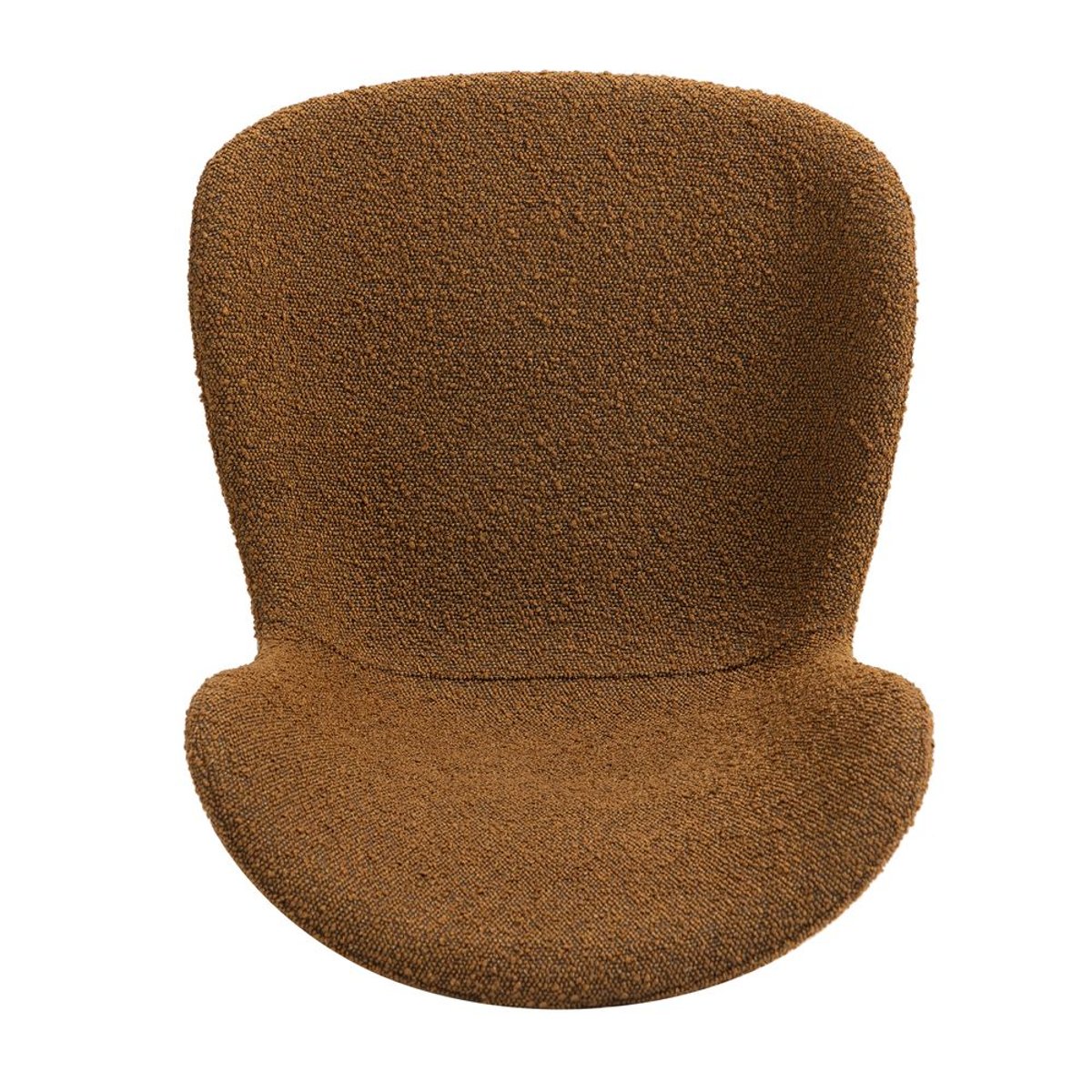 Chaise snack effet laine bouclette écru cuivre, ZAGO