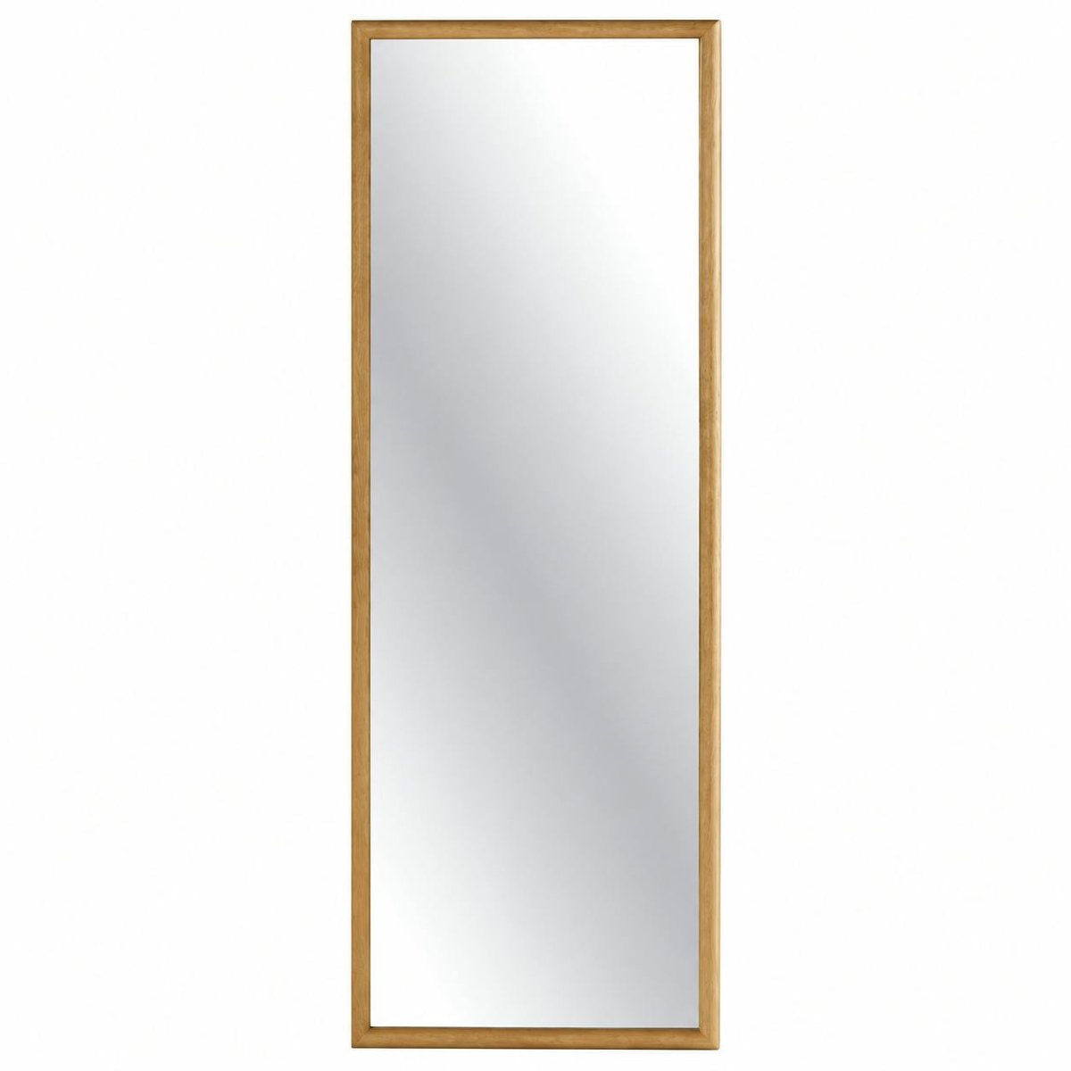Miroir d'entrée vertical - cadre bois clair 140 cm IENA bois naturel, PIER IMPORT