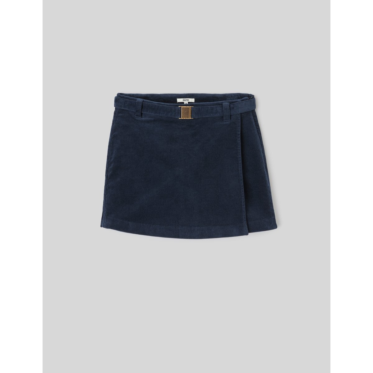Jupe short en velours bleu foncé, BZB