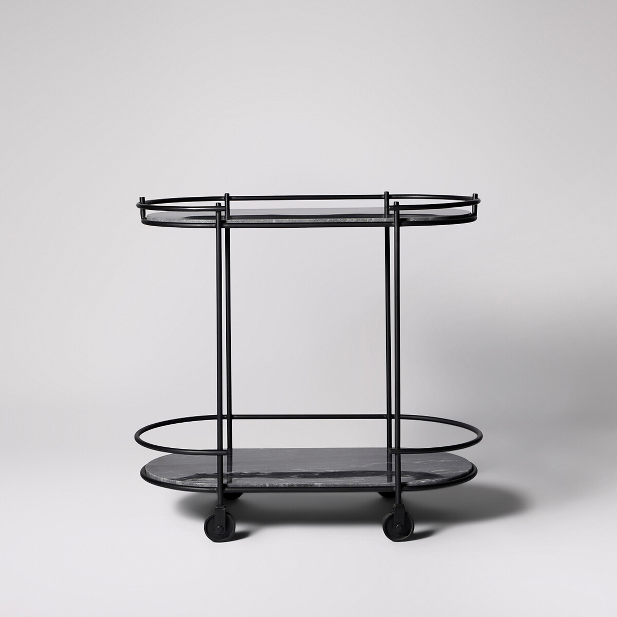 Cartizze Black Marble Trolley black, SWOON