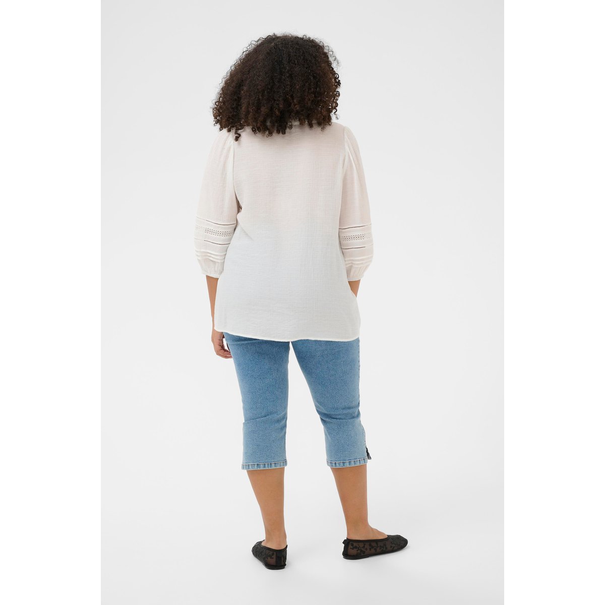 Chemise à manches longues blanc chalk, KAFFE CURVE