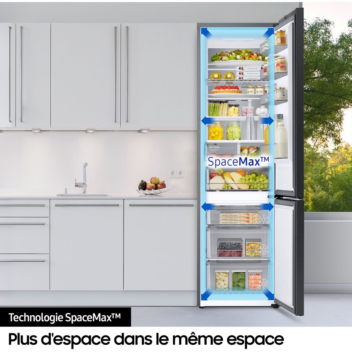 Réfrigérateur combiné RB34C600EWW blanc, SAMSUNG