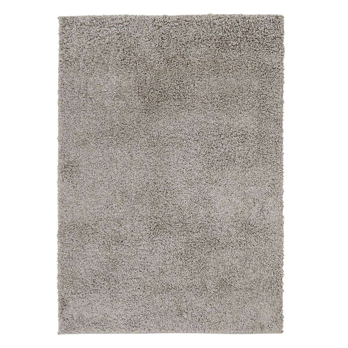 Tapis à poils longs toucher laineux DOMINO gris, THE DECO FACTORY
