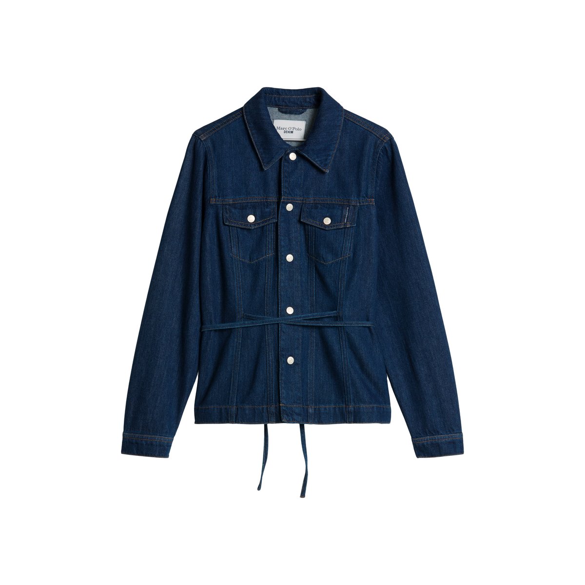 Surchemise en jean ajustée réalisé avec Orange Fiber bleu, MARC O’POLO DENIM