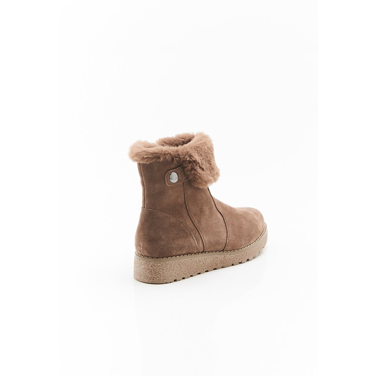 Boots fourrées Thermolactyl marron taupe, DAMART