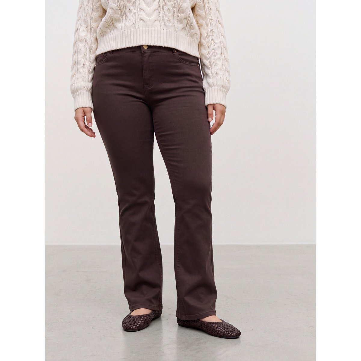 Jean Flared marron - chocolate torte 1, VERO MODA