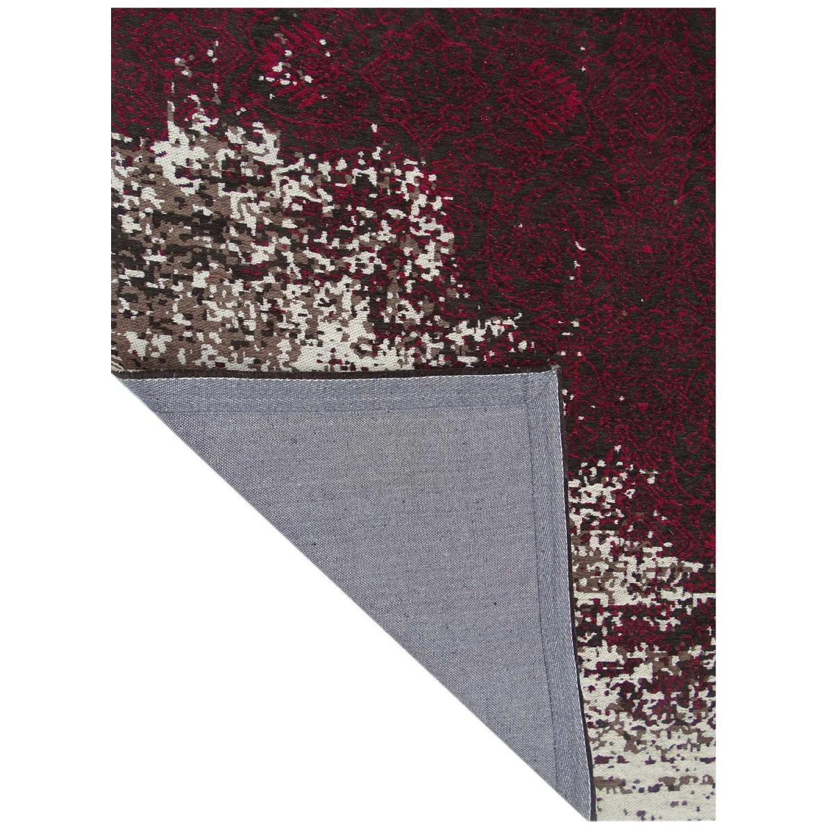 Tapis kilim fait main motif géométrique AURATA rose, UN AMOUR DE TAPIS