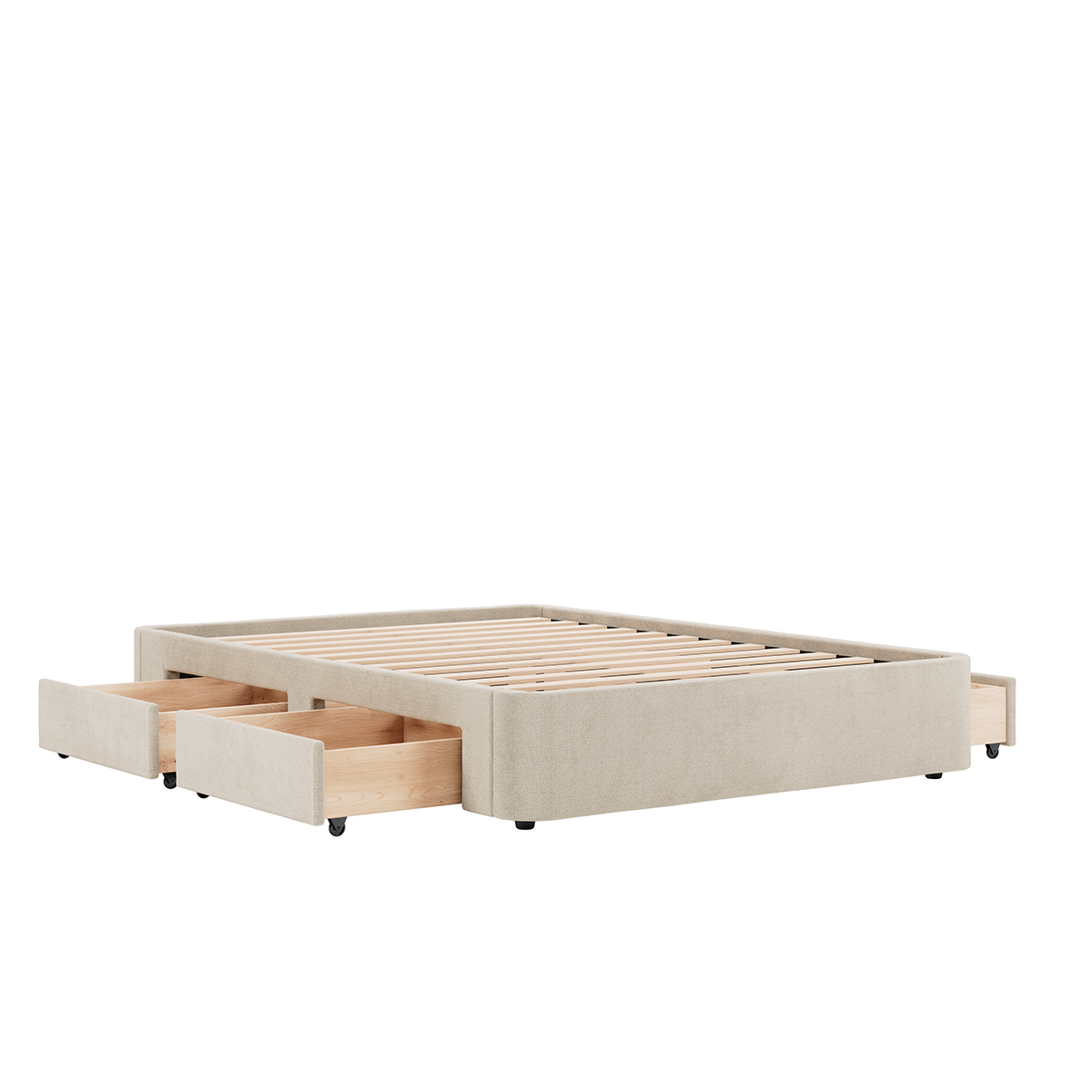 Sommier 4 tiroirs Nova beige, SLOME