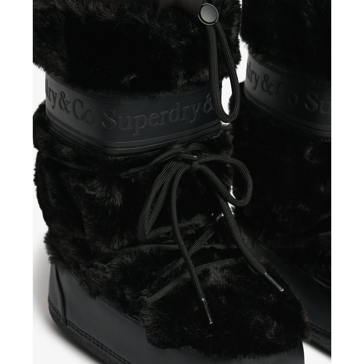 Bottes de Neige Borg Coupe Classique noir/noir, SUPERDRY